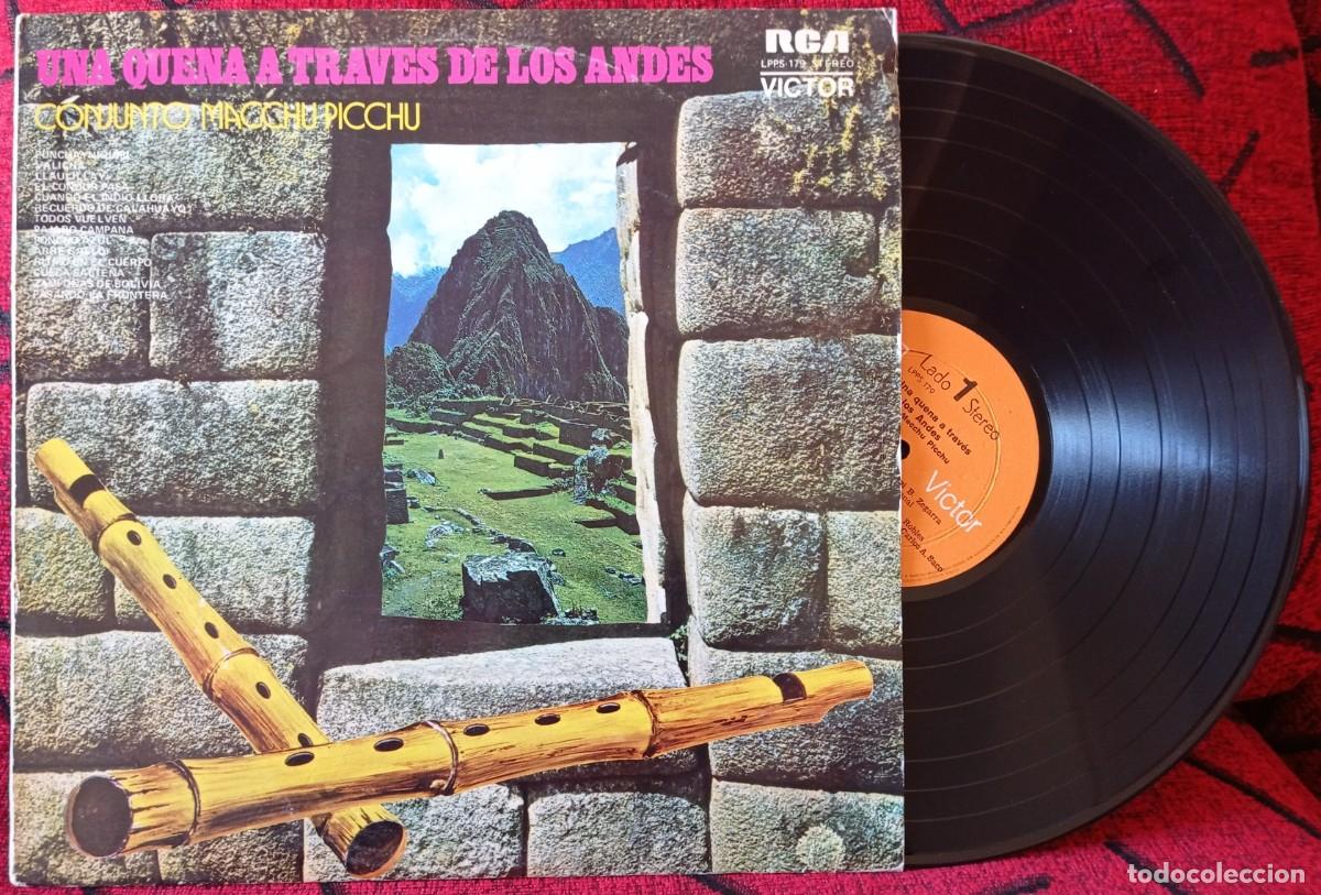 Discos de vinilo: CONJUNTO MACCHU PICCHU ** Una Quena A Traves De Los Andes ** ORIGINAL PERU LP VINILO