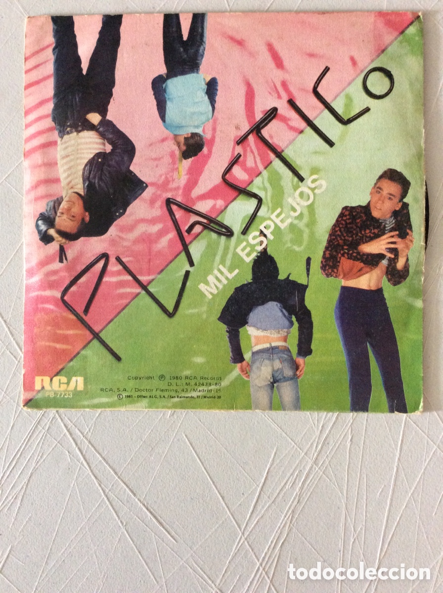 Discos de vinilo: Pl&aacute;stico. Nieva. Mil espejos. - Foto 2