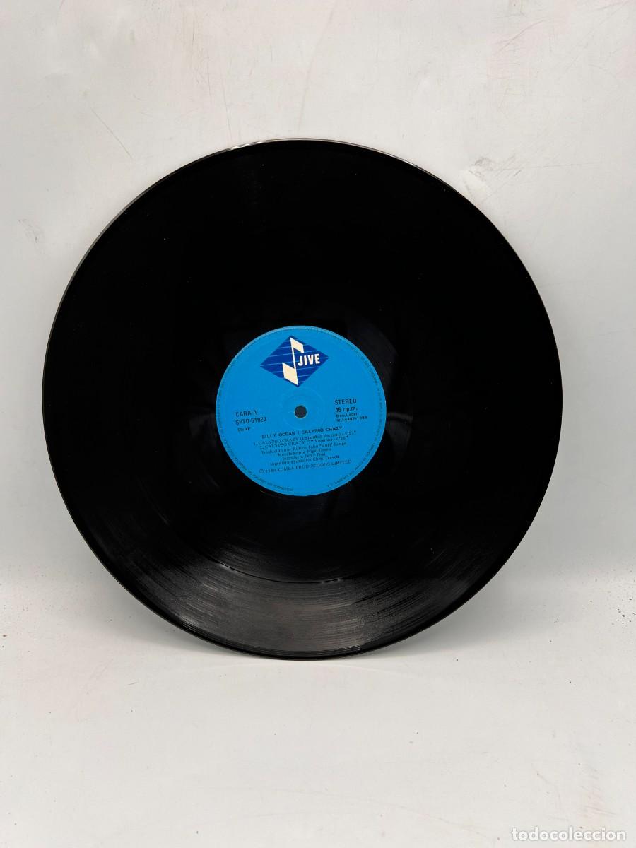 Discos de vinilo: MAXI SINGLE. BILLY OCEAN - CALYPSO CRAZY. 1988 - Foto 2