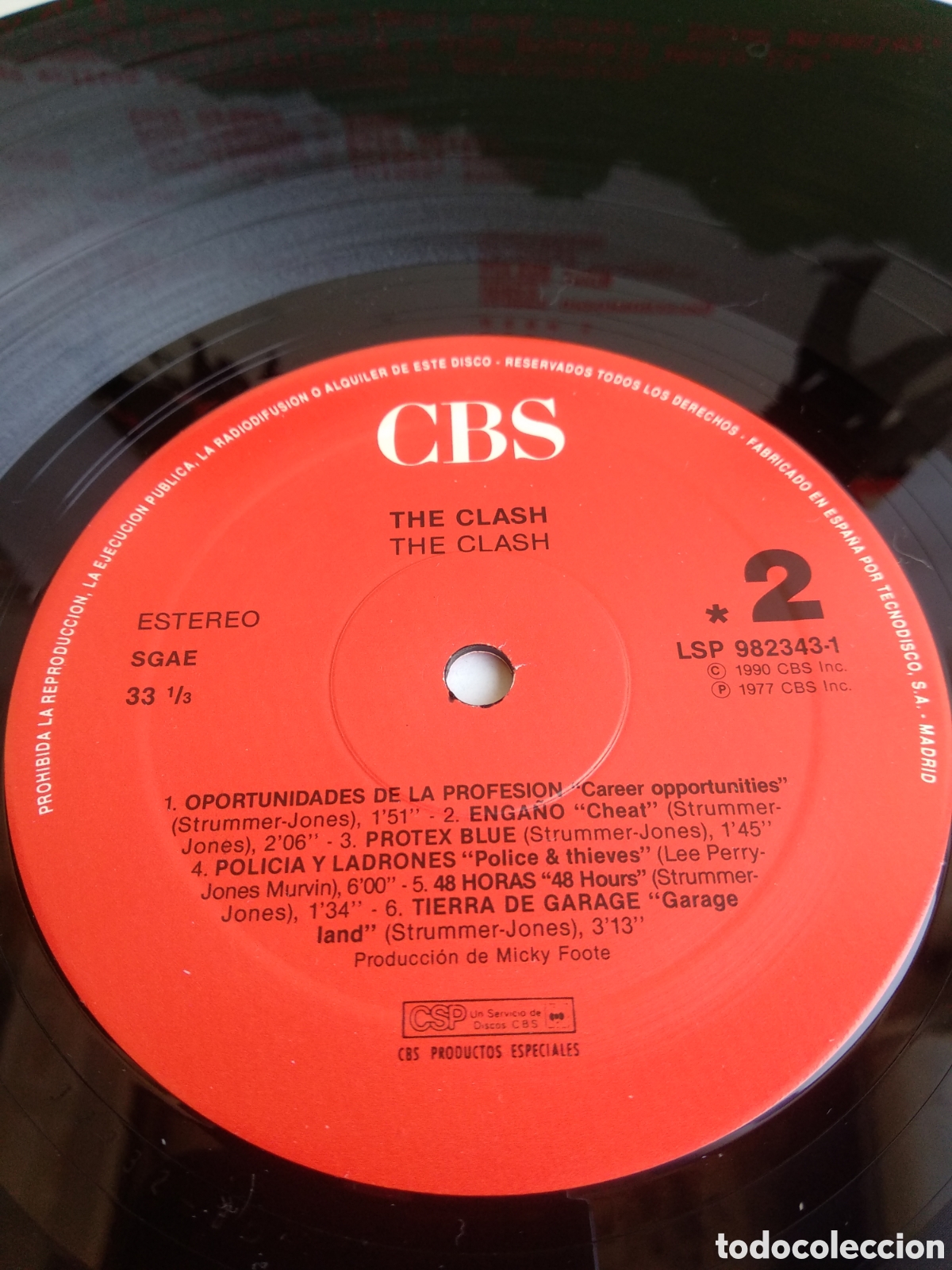 Discos de vinilo: *THE CLASH, SPAIN, CBS, 1990, C.4 - Foto 3