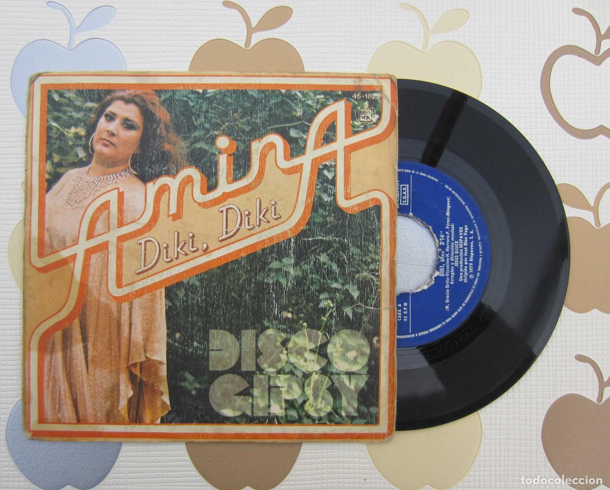 Discos de vinilo: DISCO SINGLE VINILO AMINA - DIKI DIKI - Foto 1