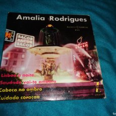 Discos de vinilo: AMALIA RODRIGUES. LISBOA A NOITE + 3. EP. ZAFIRO, 1962. Lote 393949319