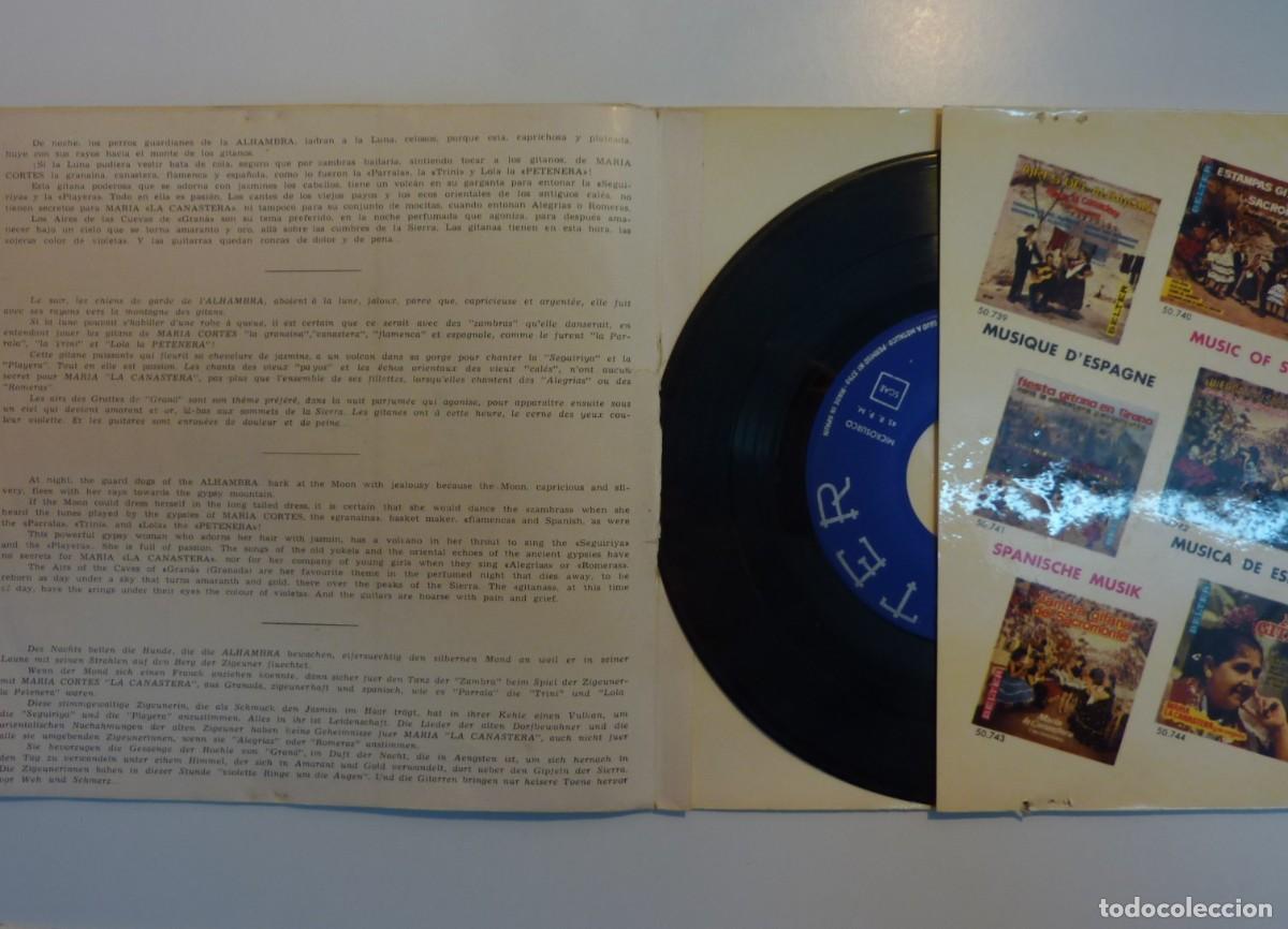 Discos de vinilo: MARIA LA CANASTERA // ARTE GITANO+3 // 1964 // EP - Foto 3
