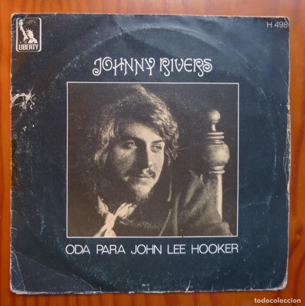 Discos de vinilo: JOHNNY RIVERS / ODA PARA JOHN LEE HOOKER / 1969 / SINGLE - Foto 1