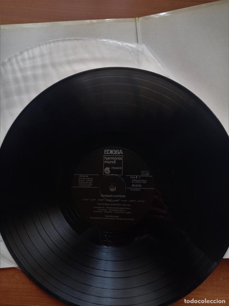 Discos de vinilo: Francois Couperin, Ensemble - Risercare de Zurich, EDIGSA 5LO135, 1981 - Foto 3