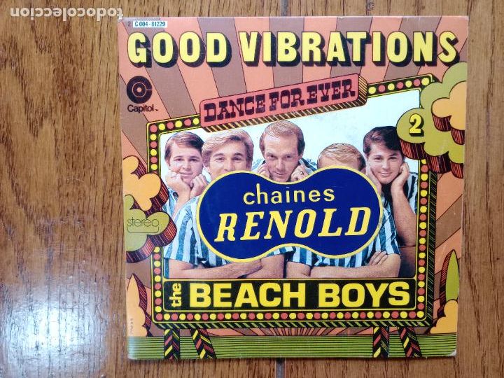 Discos de vinilo: The Beach Boys - good vibrations + lets go away for a while - Foto 1