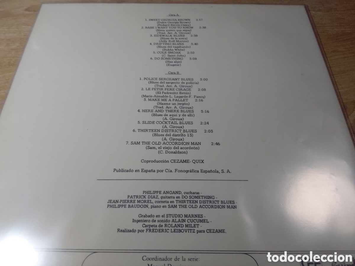 Discos de vinilo: ALAIN GIROUX HERE E THERE BLUES - Foto 2