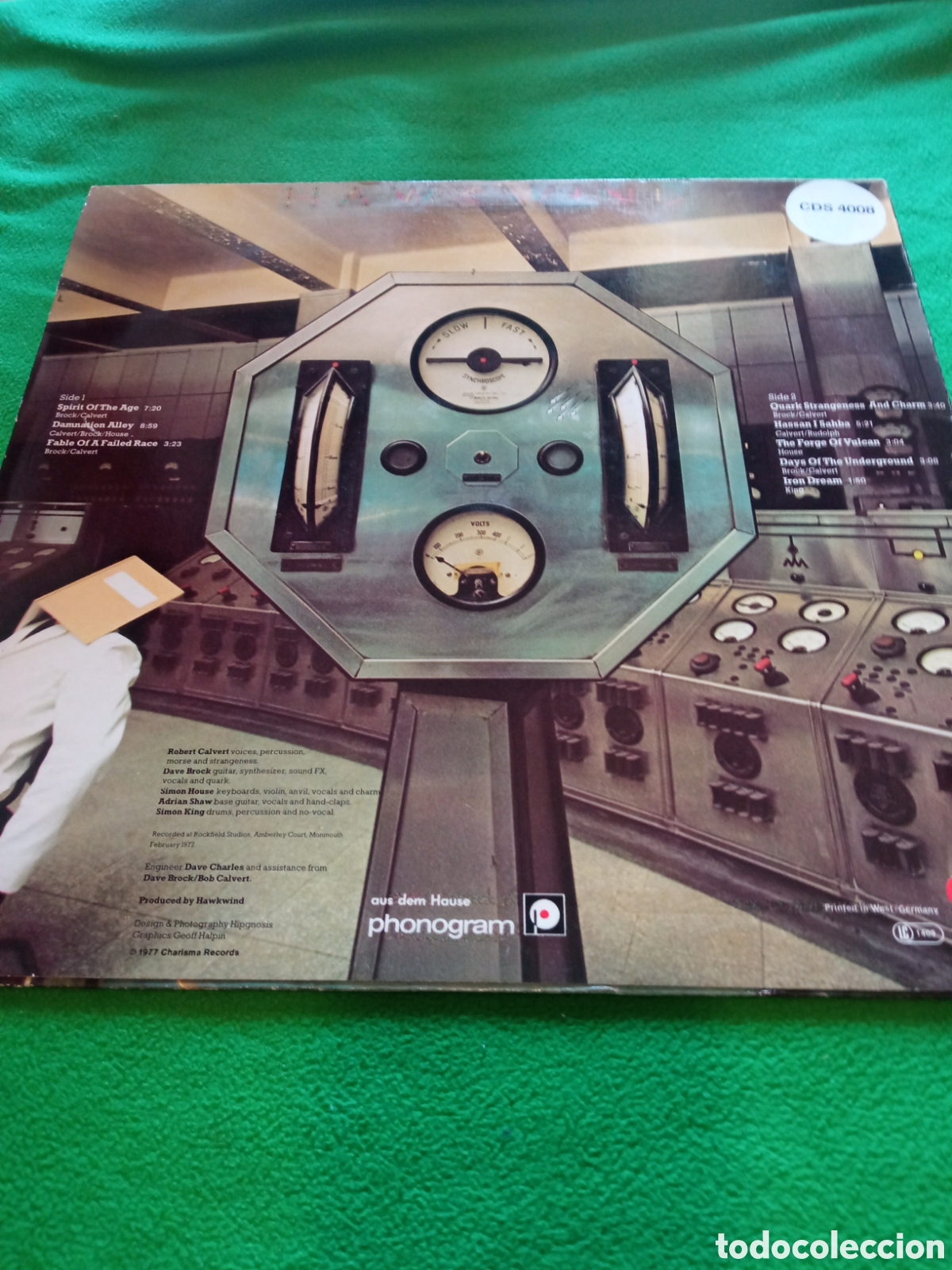 Discos de vinilo: Hawkwind - Quark strangeness and charm - Foto 2