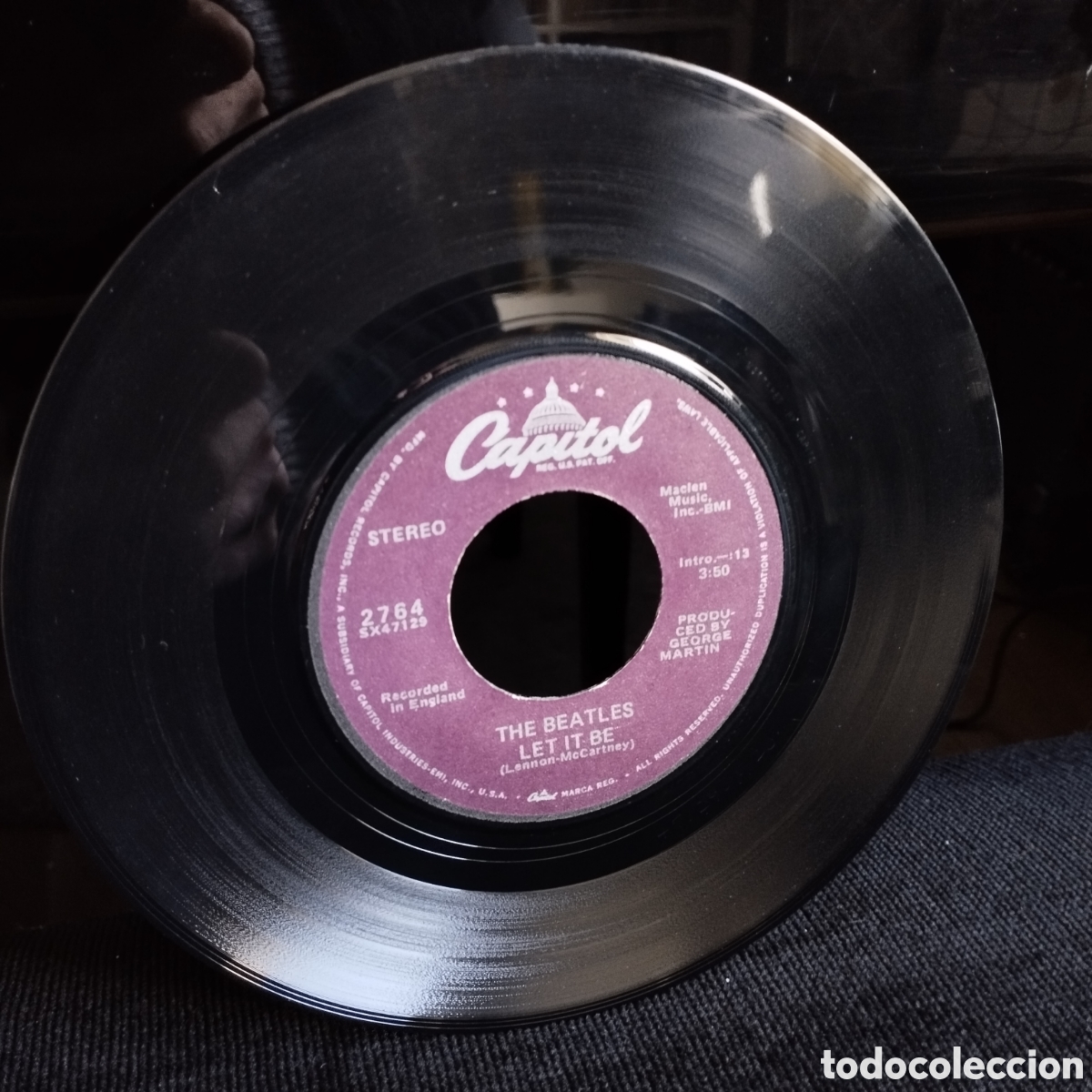 Discos de vinilo: The Beatles - Let It Be Single US 1978 - Foto 2