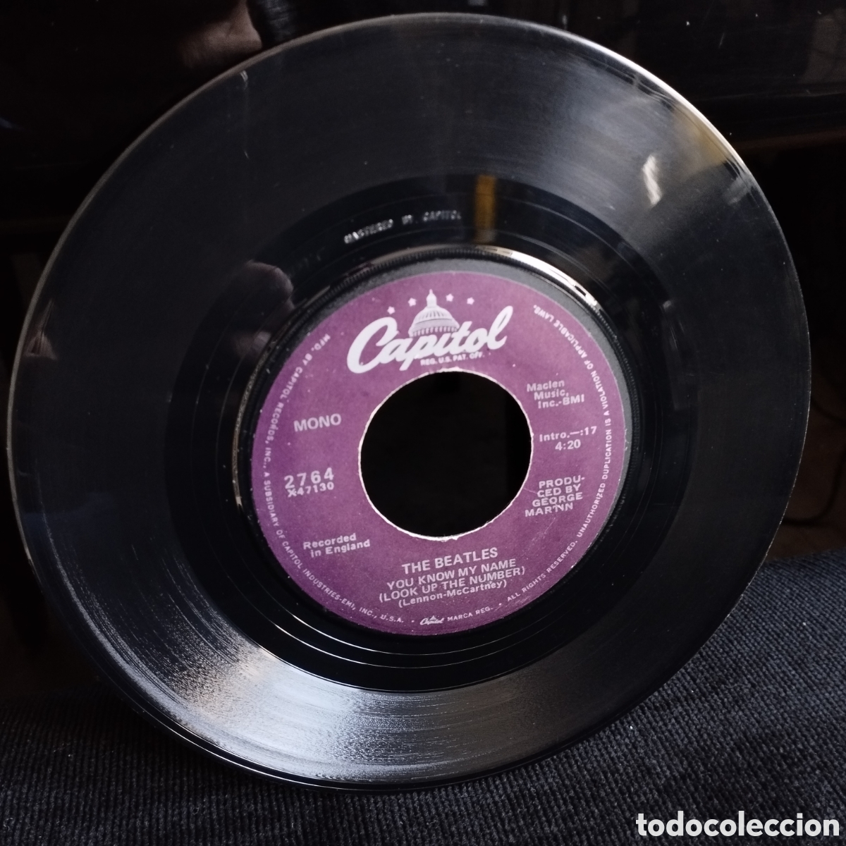 Discos de vinilo: The Beatles - Let It Be Single US 1978 - Foto 3