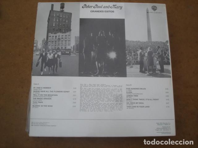 Discos de vinilo: Peter Paul And Mary Grandes Exitos - Foto 2