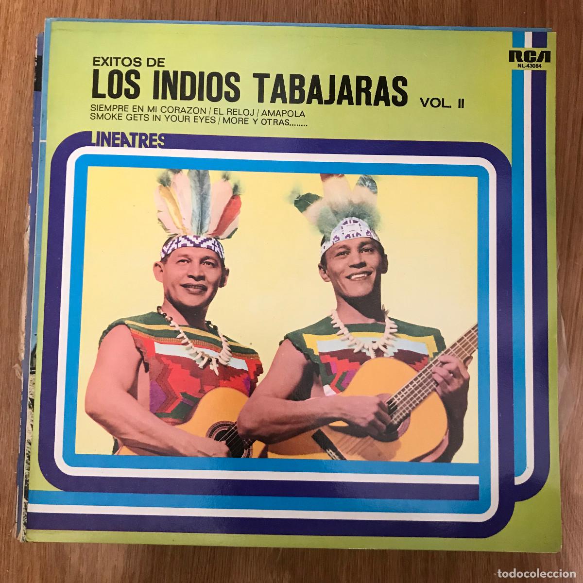 Discos de vinilo: INDIOS TABAJARAS - LOS &Eacute;XITOS DE LOS INDIOS TABAJARAS VOL. II - LP RCA LINEA TRES 1979 - Foto 1