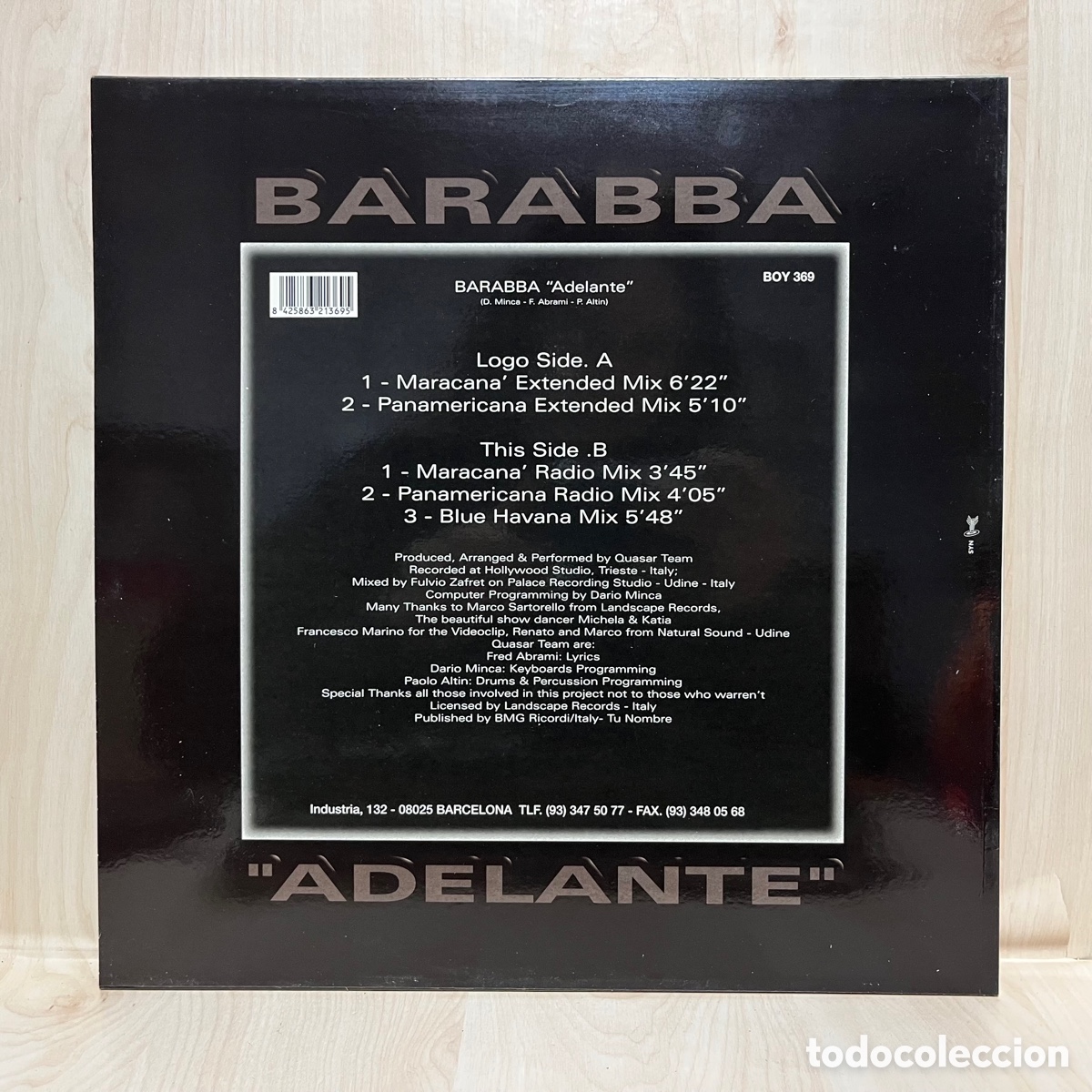 Discos de vinilo: Barabba - Adelante (12&rdquo;) - Foto 2
