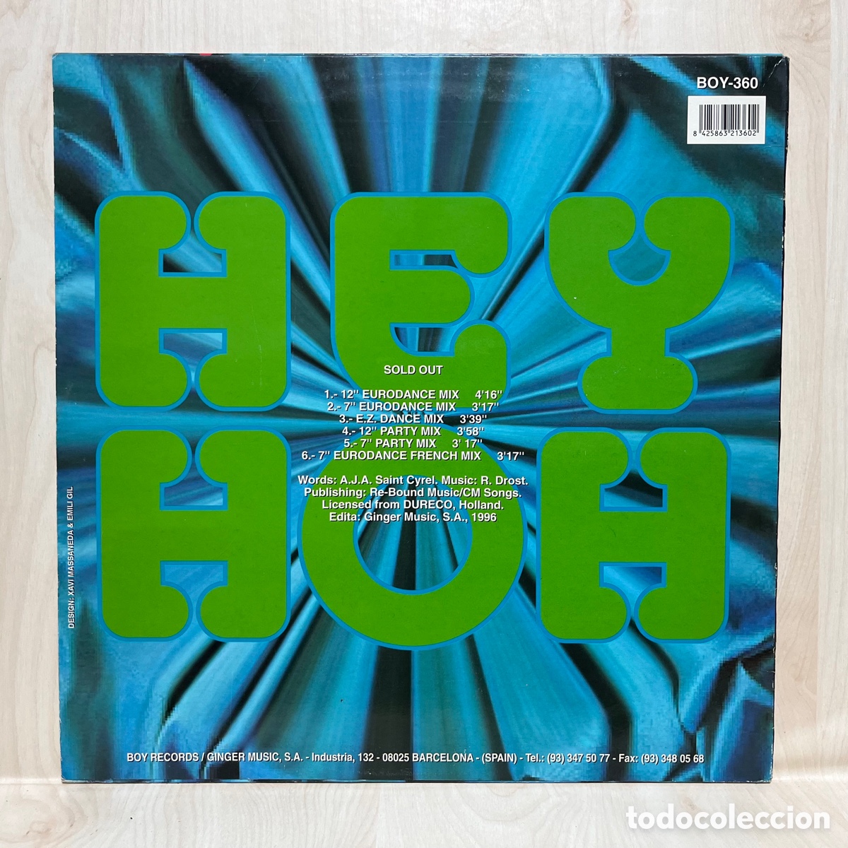 Discos de vinilo: Sold Out - Hey Hoh (12&rdquo;) - Foto 2