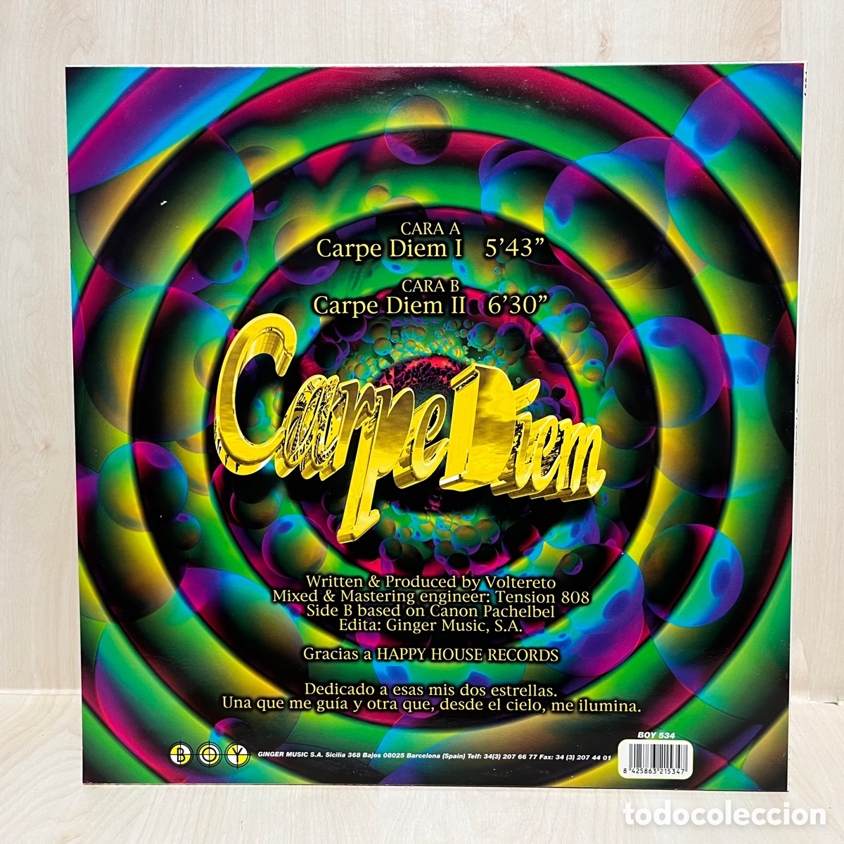Discos de vinilo: Voltereto - Carpe Diem (12&rdquo;) - Foto 2