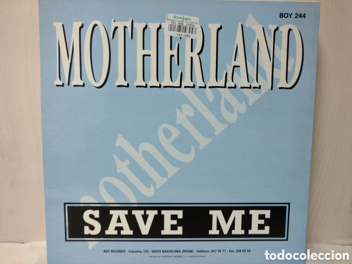 Discos de vinilo: Motherland - Save Me (12&rdquo;, Maxi) - Foto 2