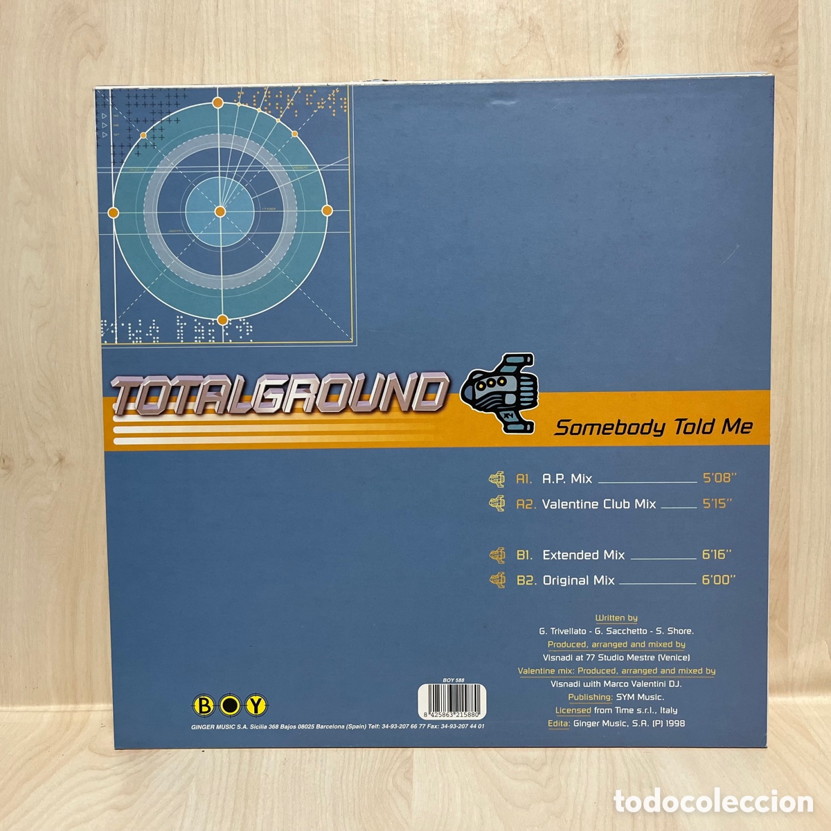 Discos de vinilo: Totalground - Somebody Told Me (12&rdquo;) - Foto 2