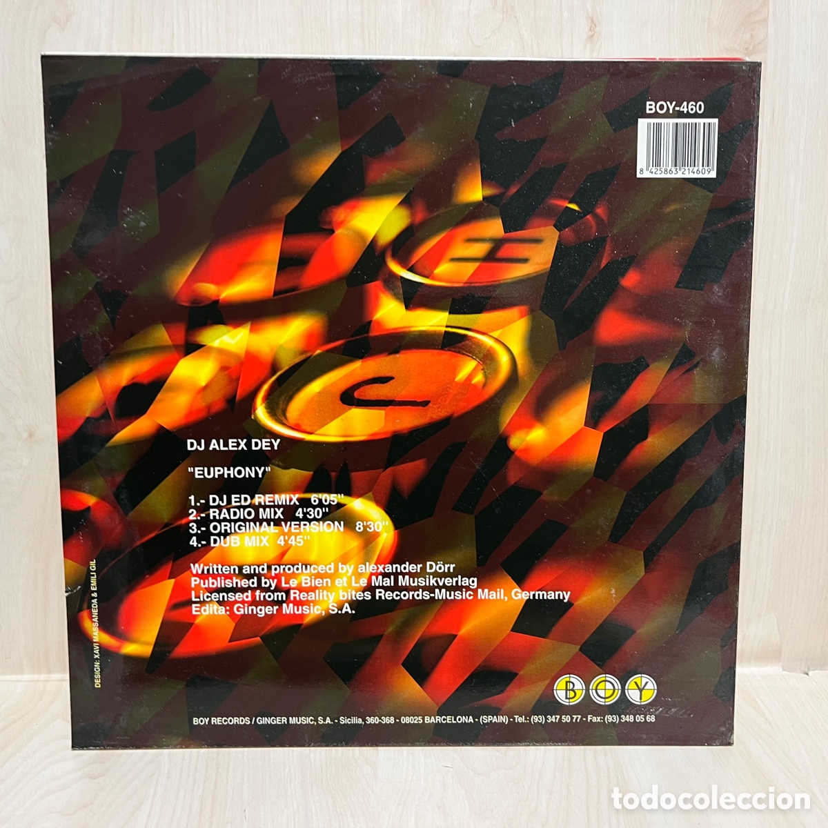 Discos de vinilo: DJ Alex Dey - Euphony (12&rdquo;) - Foto 2