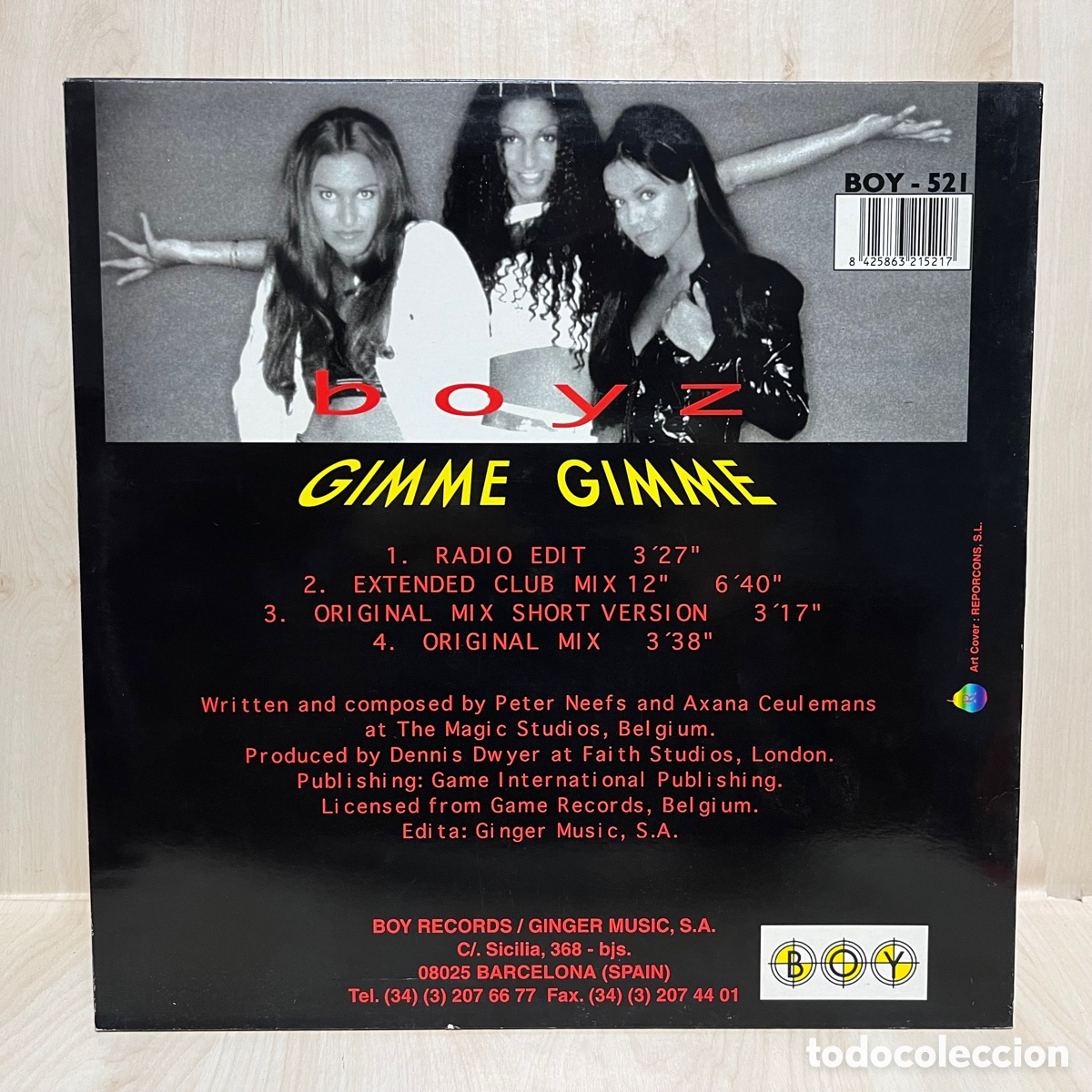 Discos de vinilo: Boyz - Gimme Gimme (12&rdquo;) - Foto 2