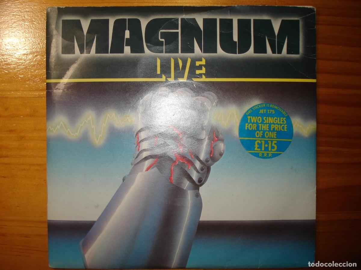 Discos de vinilo: Magnum Live 2 single UK - Foto 1
