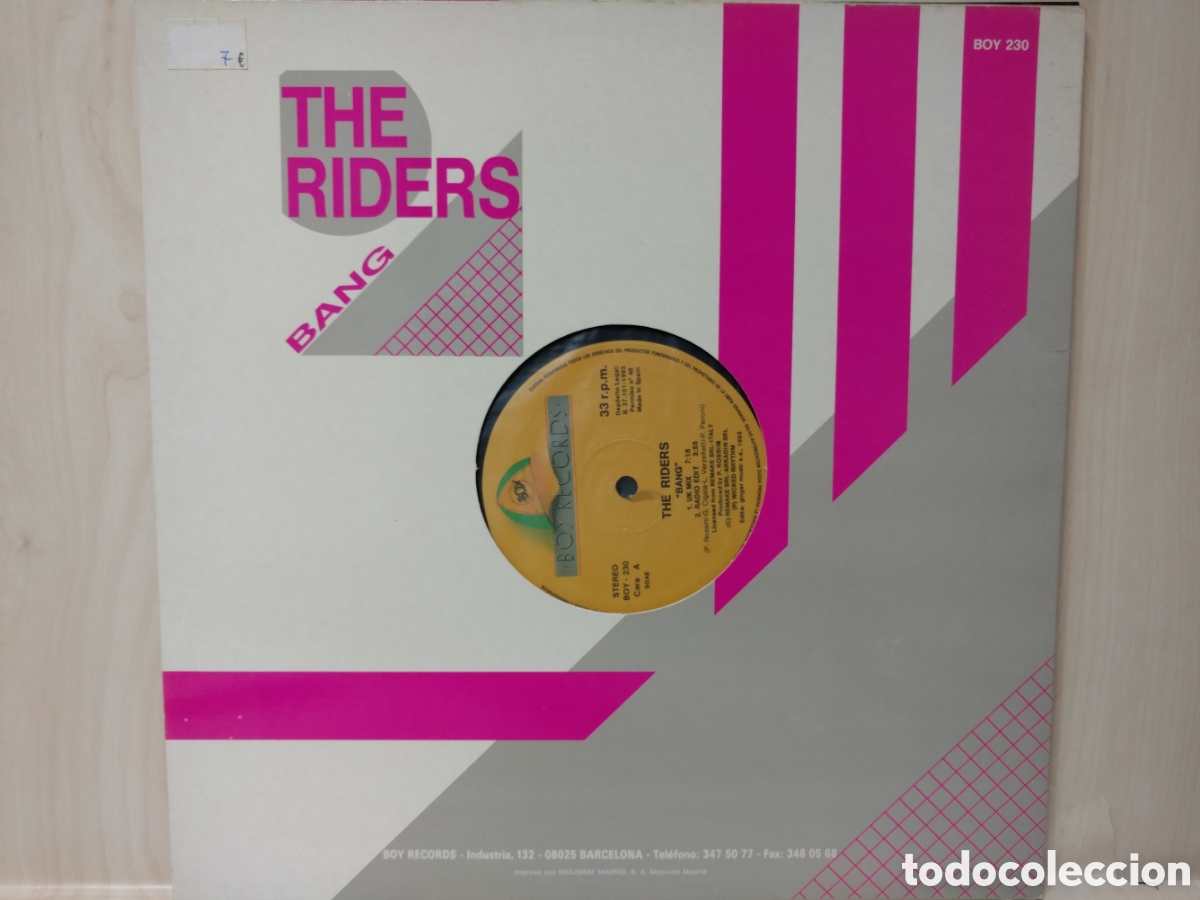 Discos de vinilo: The Riders - Bang (12&rdquo;, Maxi) - Foto 2
