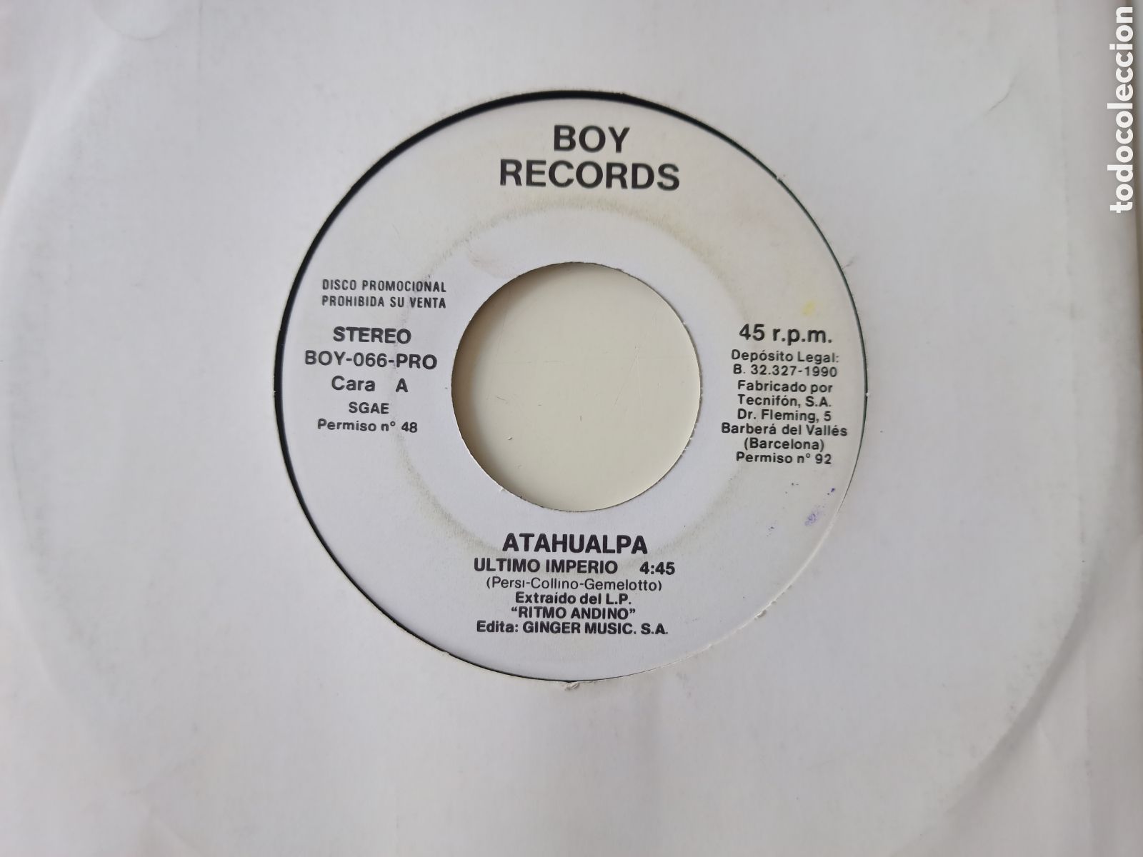 Discos de vinilo: Atahualpa - &Uacute;ltimo imperio - Foto 1
