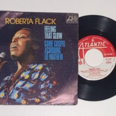 Discos de vinilo: ROBERTA FLACK, FEELING THAT GLOW, SINGLE HISPAVOX 1975