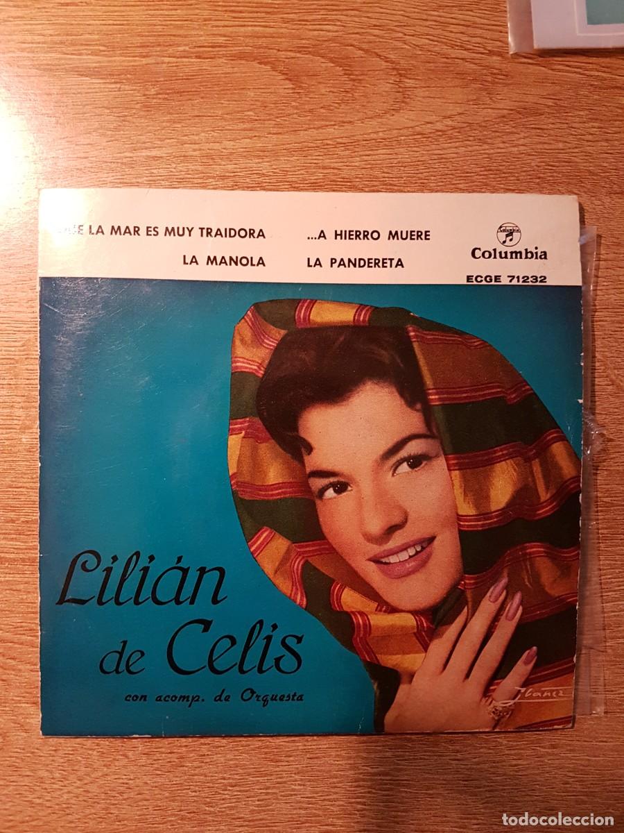 Discos de vinilo: DISCO EP LILIAN DE CELIS. QUE LA MAR ES MUY TRAIDORA - Foto 1