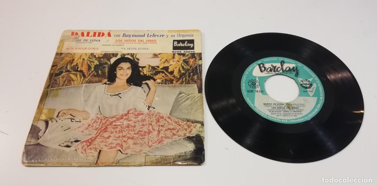 Vinyl-Schallplatten: S6-Dalida Con Raymond Lef&egrave;vre Y Su Gran Orquesta- Ba&ntilde;os De Luna (7&rdquo;, EP, Tr - PORT PORT F DISC G+