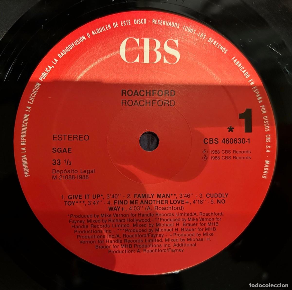 Discos de vinilo: Roachford &lrm;&ndash; Roachford. Estado. Vg+ / Vg+. 1988 - Foto 3