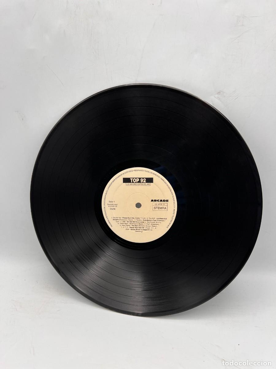 Discos de vinilo: LP - TOP 92 - LOS MAYORES EXITOS DEL A&Ntilde;O - ARCADE - MADRID, 1992 - Foto 3