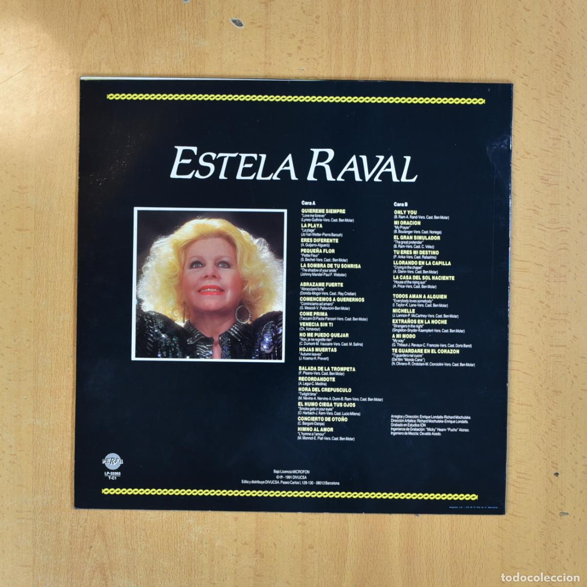 Discos de vinilo: ESTELA RAVA L - LA HISTORIA DE SUS EXITOS - LP - Foto 2