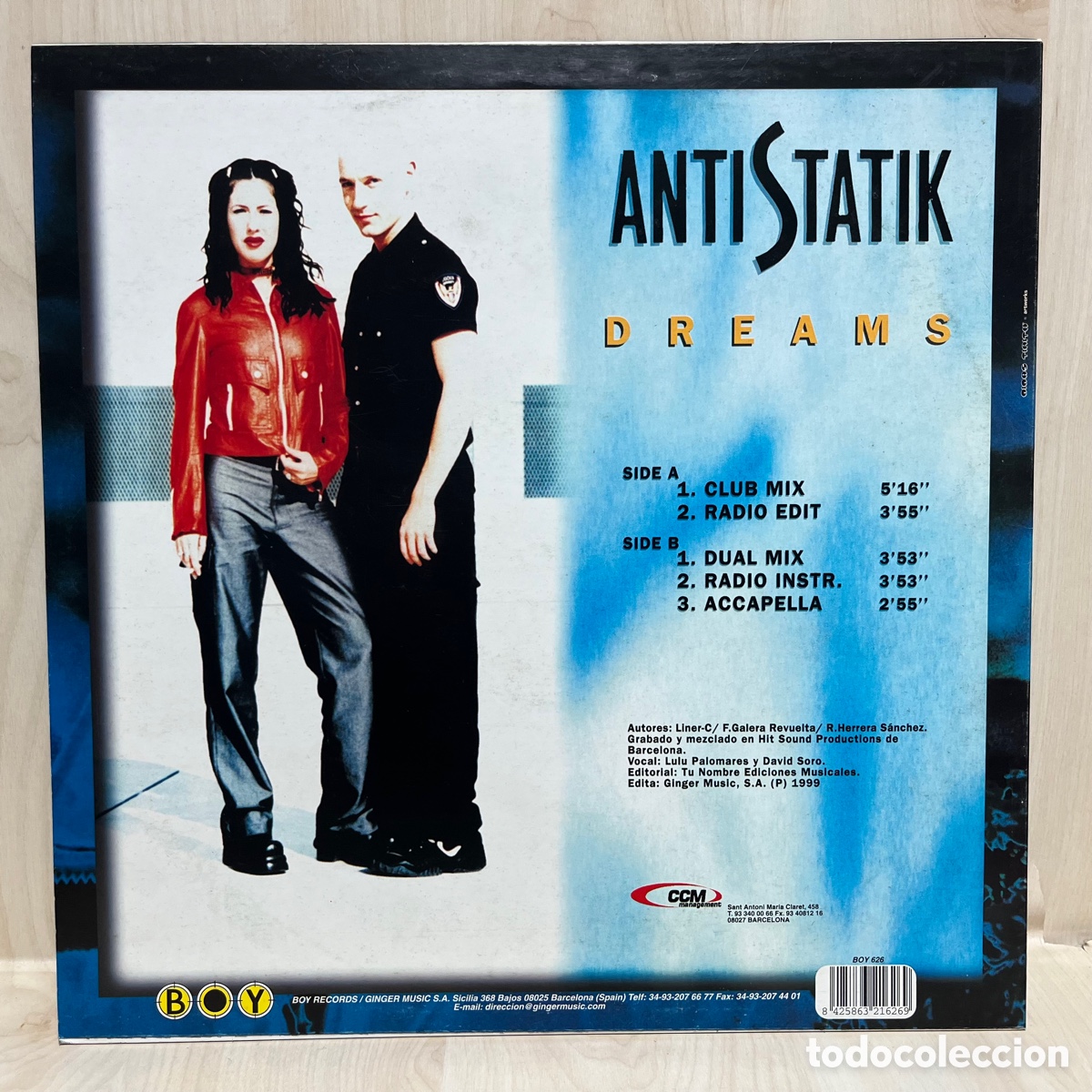 Discos de vinilo: Antistatik - Dreams (12&rdquo;) - Foto 2