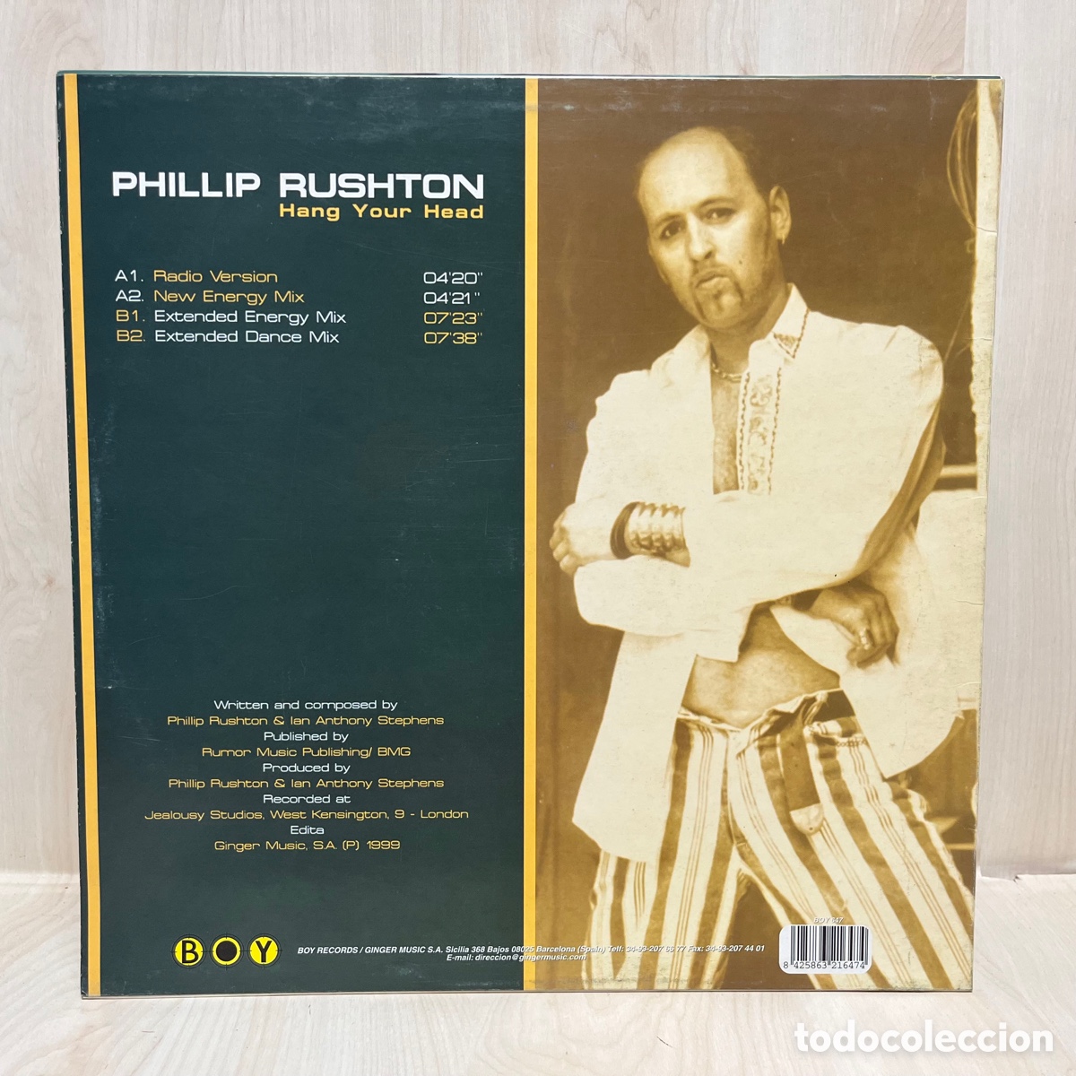 Discos de vinilo: Phillip Rushton - Hang Your Head (12&rdquo;) - Foto 2