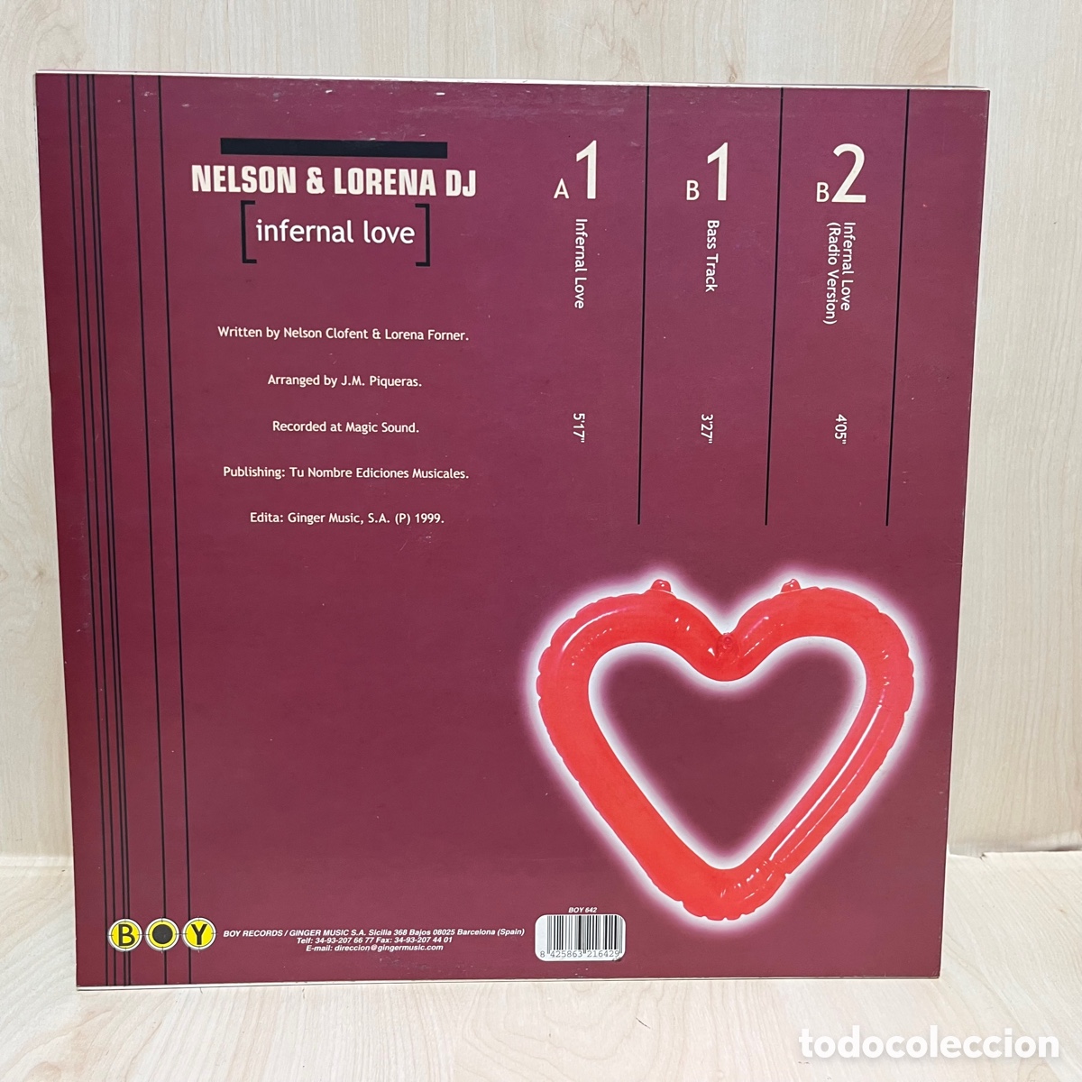 Discos de vinilo: Nelson & Lorena DJ - Infernal Love (12&rdquo;) - Foto 2