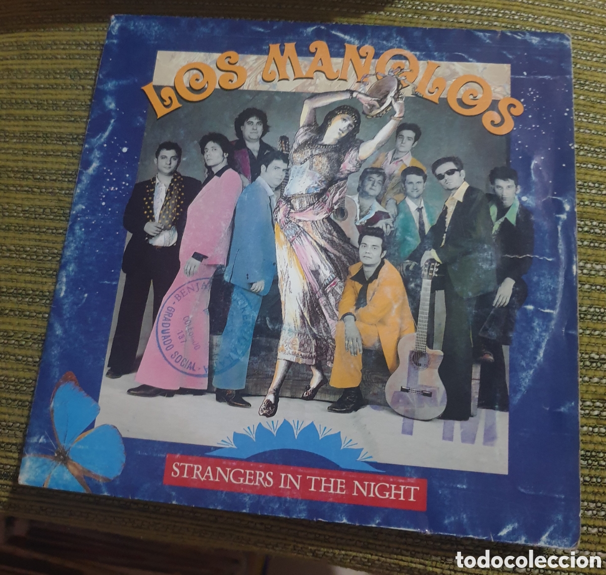 Discos de vinilo: Los Manolos - strangers in the night - Foto 1