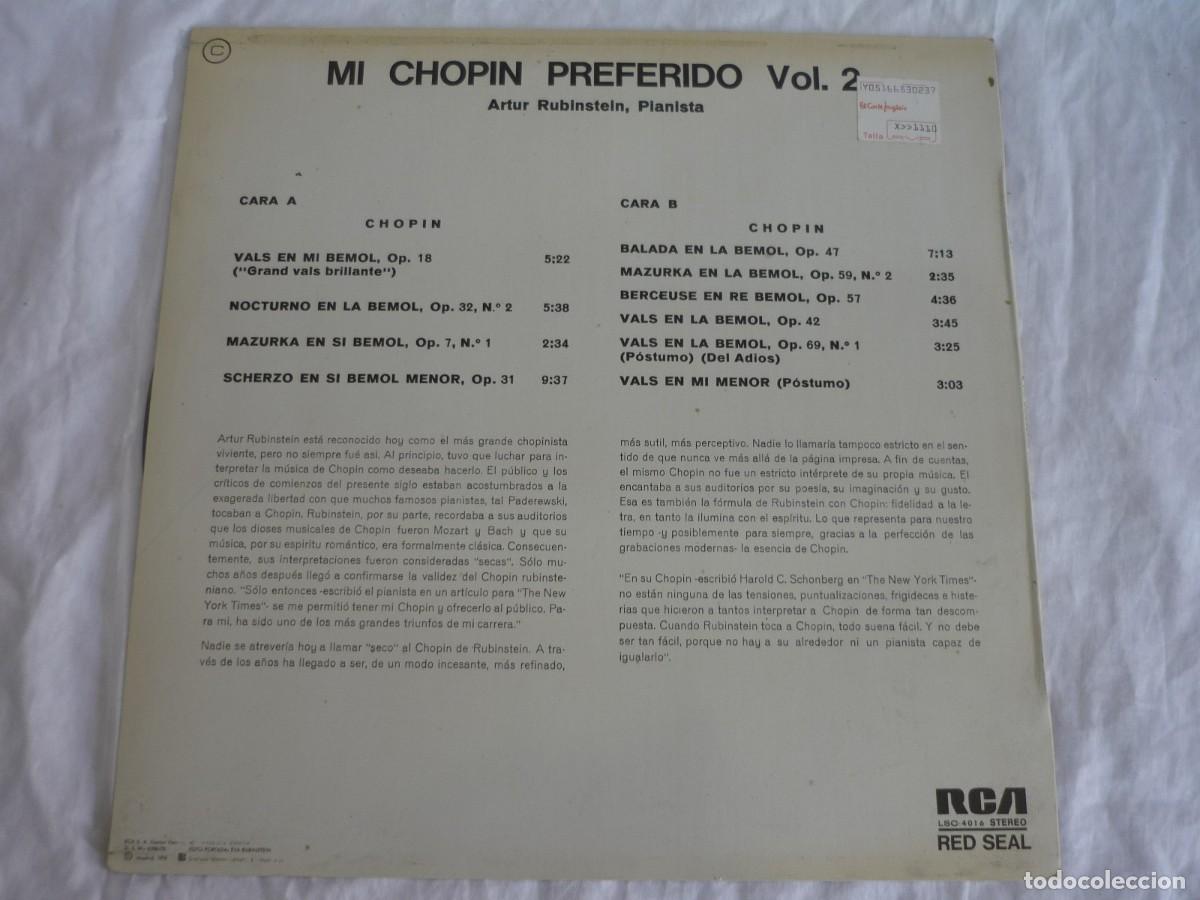 Discos de vinilo: 4 LPs vinilo Artur Rubinstein - Foto 3