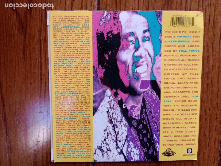 Discos de vinilo: James Brown - im real + keep keepin - Foto 2