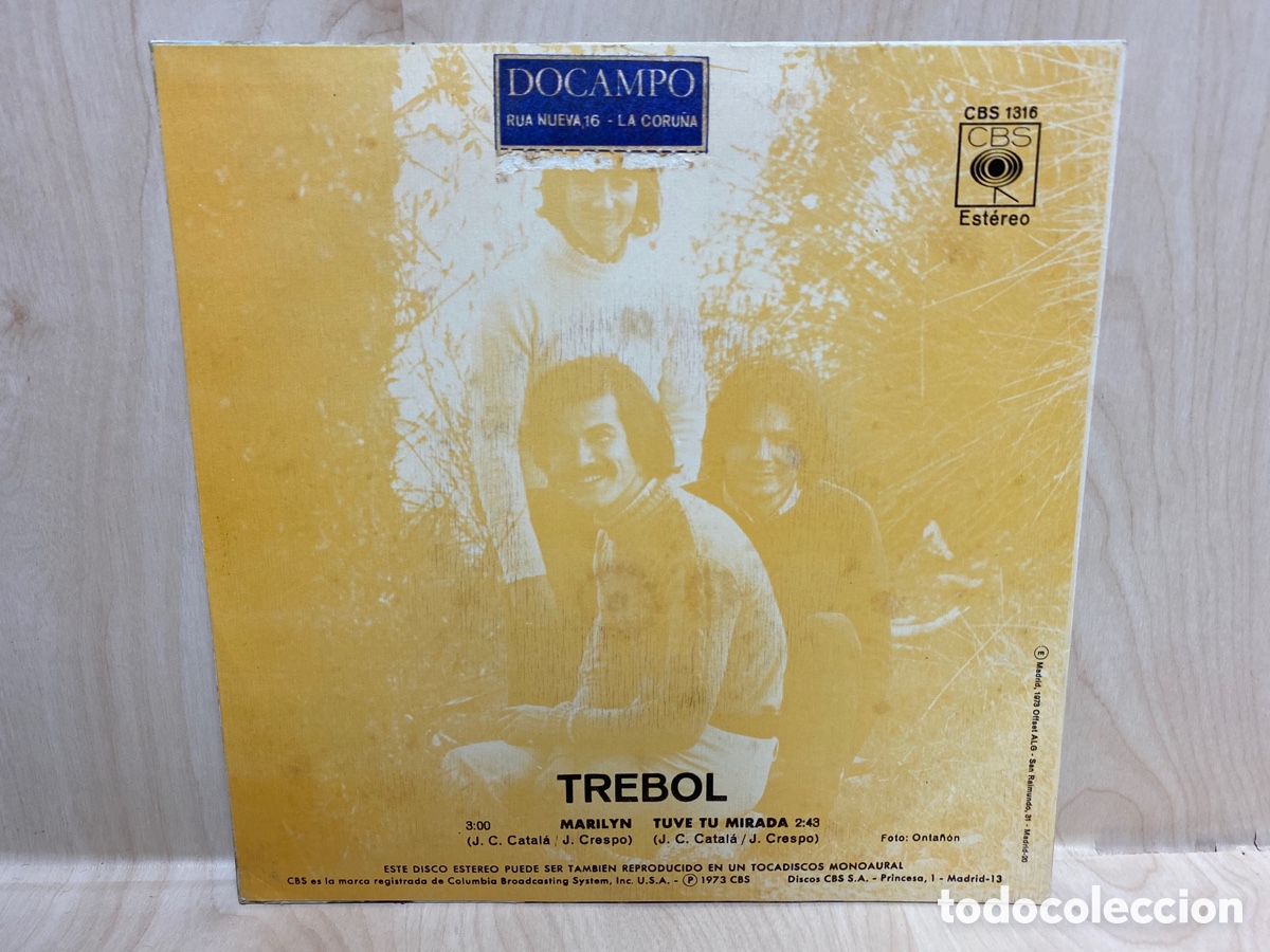 Discos de vinilo: Tr&eacute;bol - Marilyn (7&rdquo;, Single) - Foto 2
