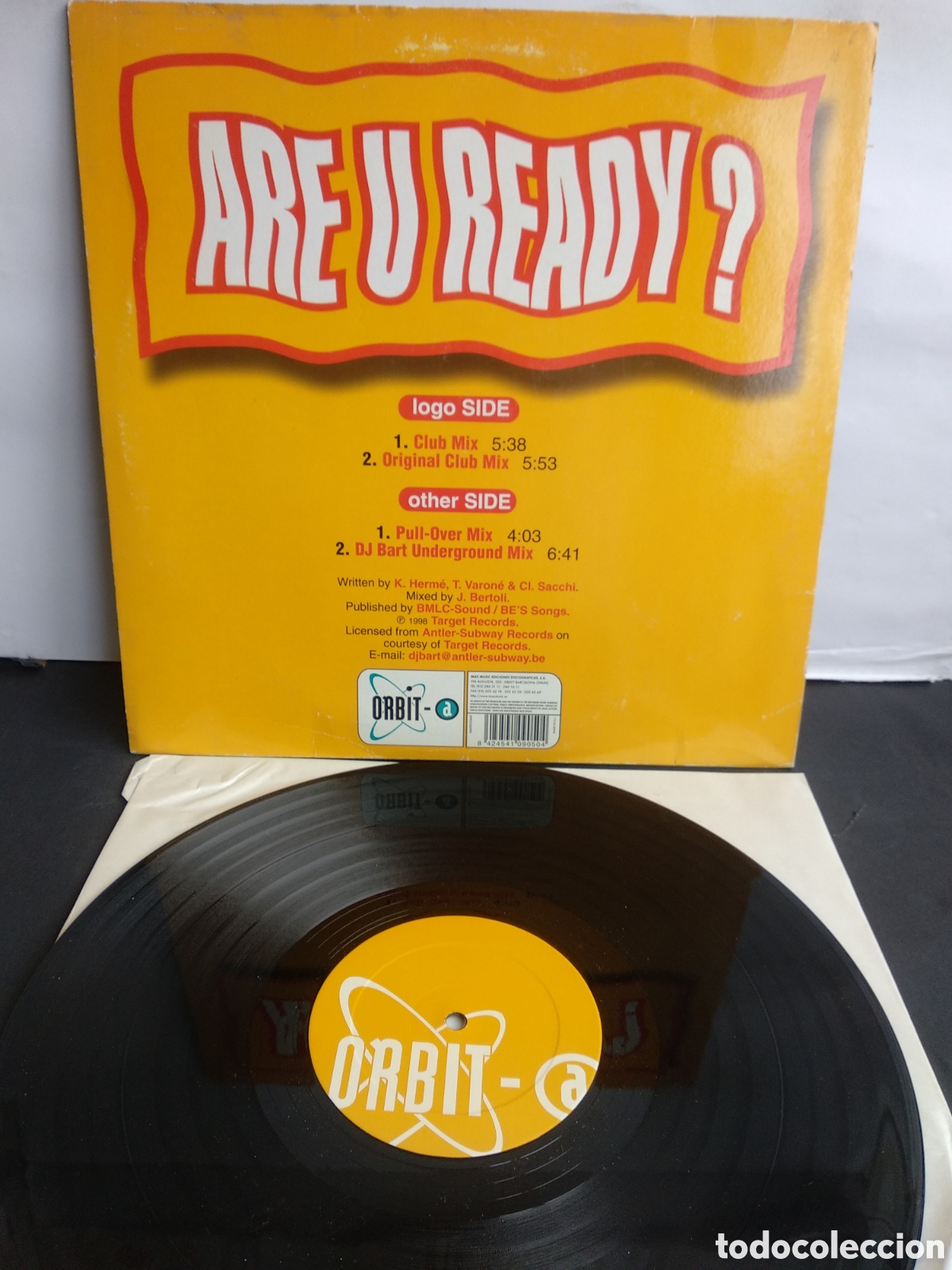 Discos de vinilo: *DJ. BART, THIS SIDE ARE YOU READY? SPAIN, ORBIT, 1998, J.1 - Foto 2