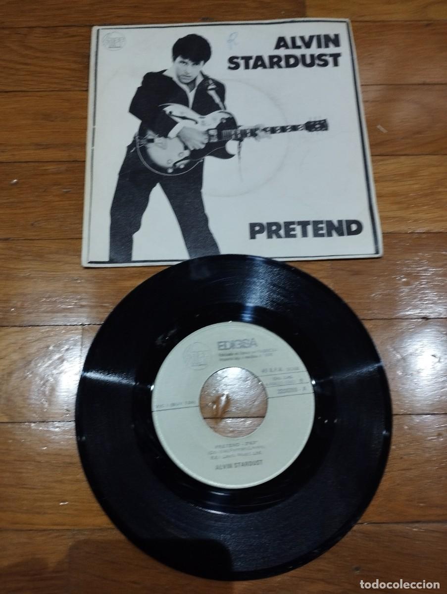 Discos de vinilo: ALVIN STARDUST - PRETEND - SINGLE 1981 - Foto 1