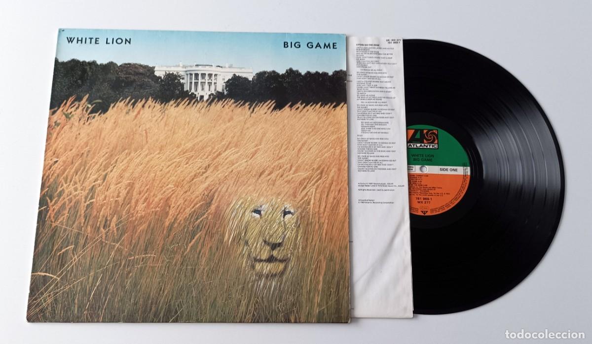 Discos de vinilo: LP WHITE LION - BIG GAME - Foto 3