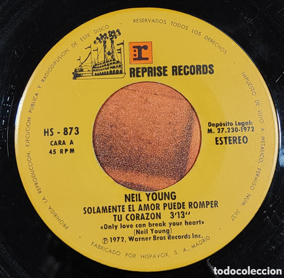 Discos de vinilo: NEIL YOUNG - SOLAMENTE EL AMOR PUEDE ROMPER TU CORAZON - Foto 2
