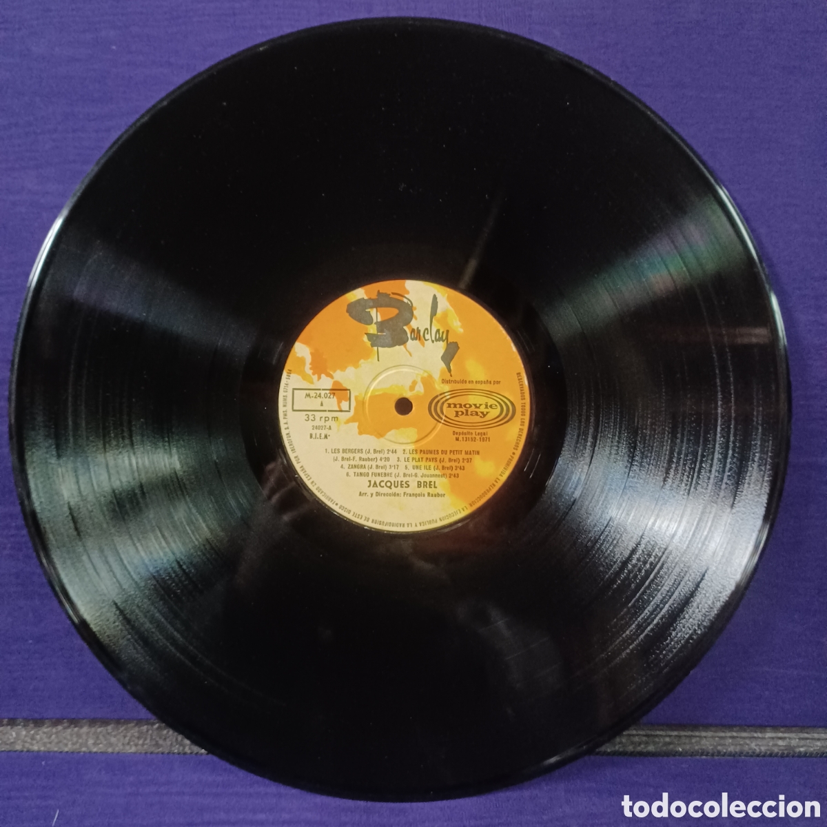 Discos de vinilo: JACQUES BREL 1971 MOVIEPLAY SPAIN - Foto 4