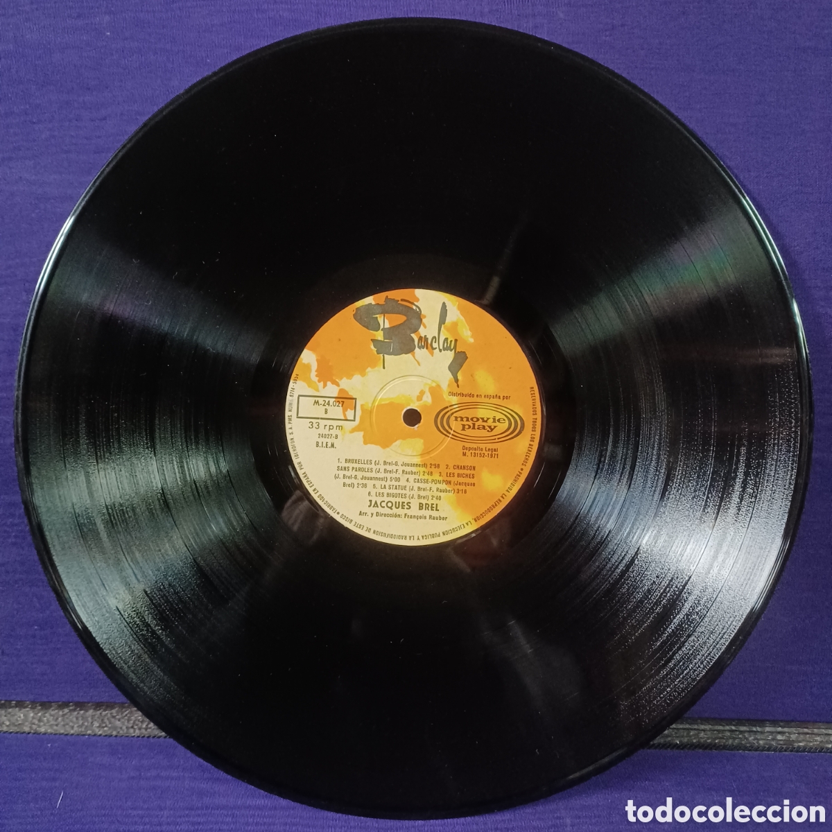 Discos de vinilo: JACQUES BREL 1971 MOVIEPLAY SPAIN - Foto 5