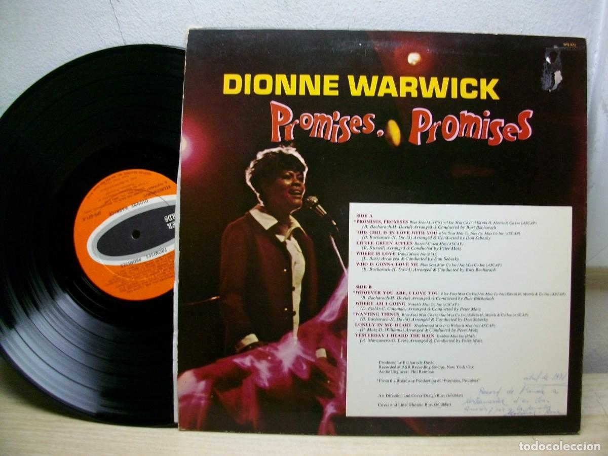 Discos de vinilo: Dionne Warwick &ndash; Promises, Promises LP - Foto 2