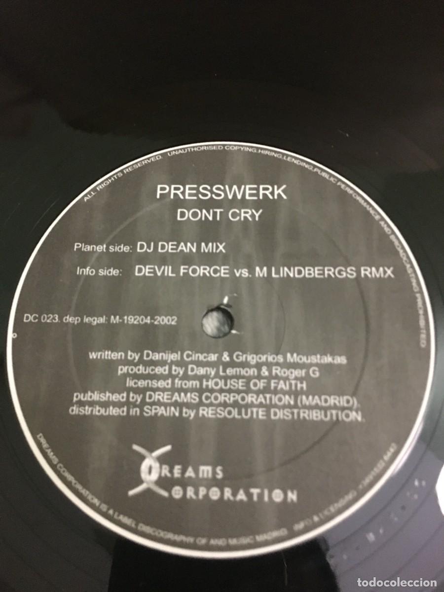 Discos de vinilo: Presswerk &lrm;&ndash; Dont Cry - Foto 3