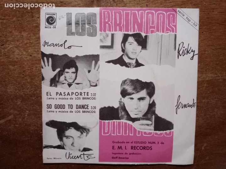 Discos de vinilo: Los Brincos - el pasaporte + so good to dance - Foto 2
