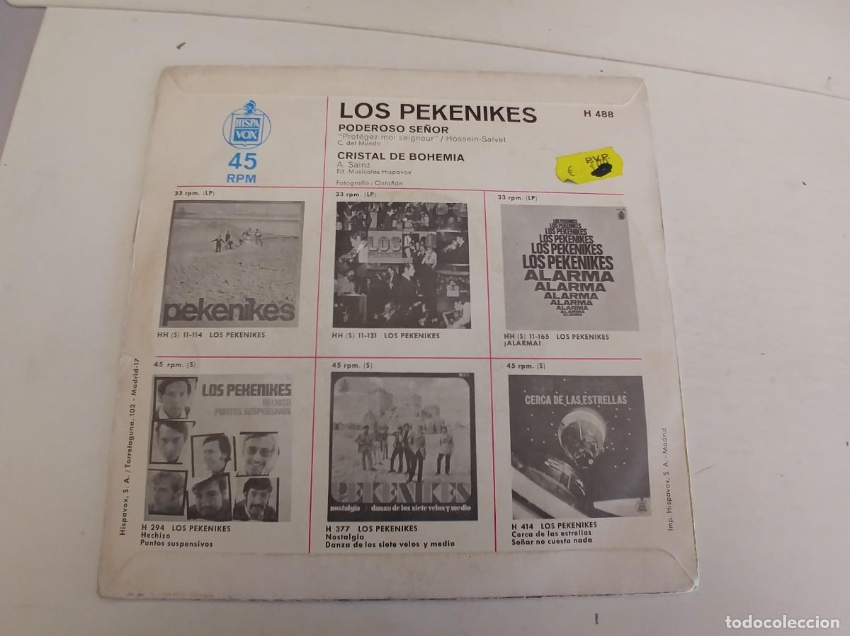 Discos de vinilo: LOS PEKENIKES-SINGLE PODEROSO SE&Ntilde;OR - Foto 2