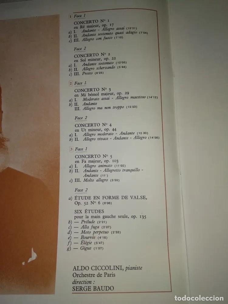 Discos de vinilo: Saint-Saens - Les Cinq Concertos - Foto 3